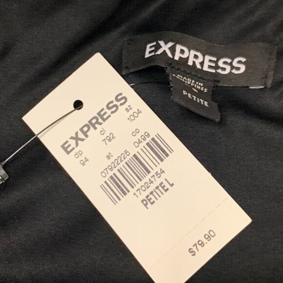 NWT Express Metallic Glitter Adjustable Strap Mini Dress Sz Large Petite $79.90 - Picture 7 of 8